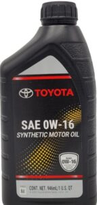 שמן מנוע טויוטה מקורי TOYOTA 0W16
