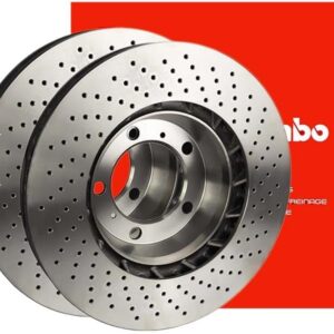 סט צלחות בלם קדמי מרצדס B200/CLA250,אינפיניטי Q30 מחוררות BREMBO
