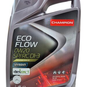 שמן מנוע 0W20 סינטטי CHAMPION ECO FLOW SP/RC D1-3