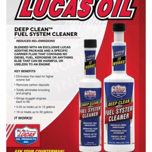 תוסף דלק בנזין LUCAS DEEP CLEAN FUEL SYSTEM CLEANER