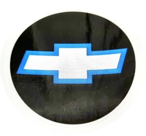 מדבקה סמל שברולט רקע שחור