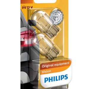 זוג נורות W21/5W ללא בסיס 2 מגעים בליסטר PHILIPS