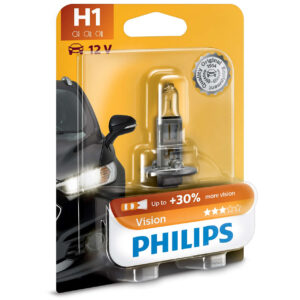 נורה 12V 55W +30% Vision H1 - בליסטר נורה אחת