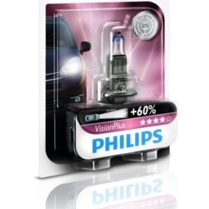 נורה 12V 55W +60% VisionPlus H1 -בליסטר נורה אחת