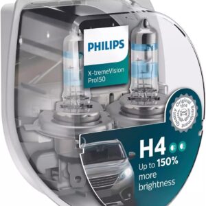 סט נורה 12V 60/55W X-tremeVision PRO150 H4-150%