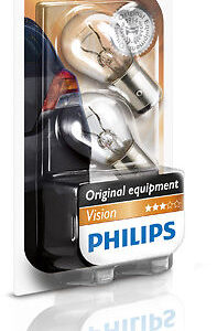 זוג נורות שני מגעים בליסטר P21/5W חברת PHILIPS