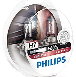 סט נורות לרכב H7 עם עוצמה  60%+ פיליפס PHILIPS VisionPlus12V