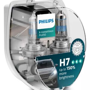 נורה 12V X-tremeVision H7 - בליסטר זוג נורות 150%