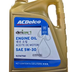 שמן מנוע ACDELCO DEXOS1 GEN-3 5W30 גלון 3.8 ליטר