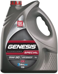 שמן מנוע סינטטי 5W30 חברת LUKOIL GENESIS