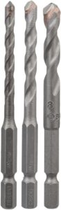 סט 3 מקדחים לקרמיקה BOSCH HEX-9 CERAMIC