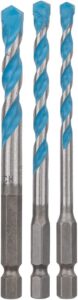 סט 3 מקדחים מולטי BOSCH HEX-9 MULTICONSTRUCTION