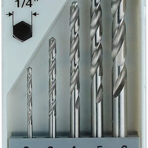 סט 5 מקדחים למתכת BOSCH HSS-G HEX