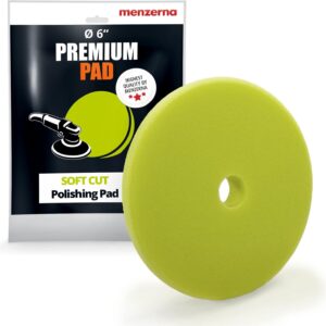 פד ספוג לפוליש עדין ירוק "6 מנזרנה MENZERNA SOFT CUT FOAM PAD