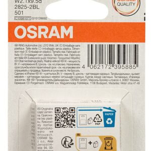 זוג נורות חניה OSRAM W5W