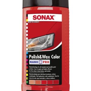 פוליש ווקס לרכב אדום SONAX NANO PRO