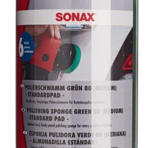 מארז שישיית פד פוליש ירוק, חיתוך בינוני SONAX