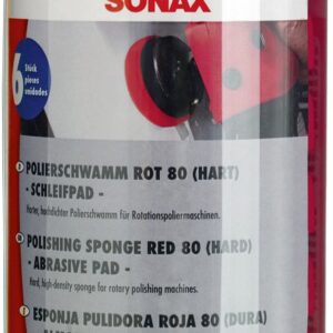מארז שישיית פד פוליש אדום, חיתוך גס SONAX