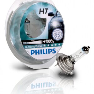 סט נורות לרכב H7 עם עוצמה כפולה פיליפס 12V