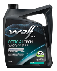 שמן מנוע WOLF OFFICIALTECH 0W20 C5 RFE