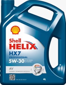 שמן מנוע SHELL HELIX HX7 5W30 AV  4L