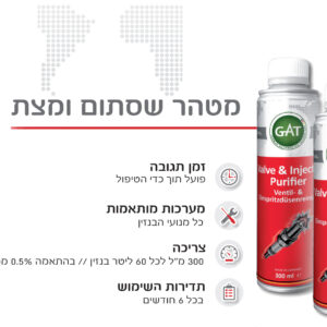 תוסף ניקוי שסתומים ומזרקים GAT GERMANY