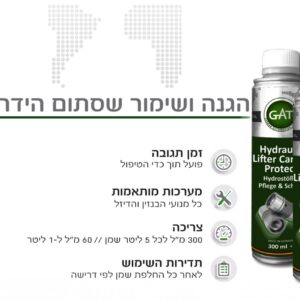 תוסף הגנה ושימור שסתום הידראולי GAT GERMANY