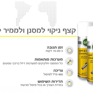 ספריי קצף ניקוי למסנן ולממיר קטליטי GAT GERMANY