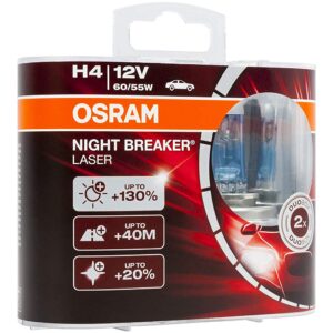 זוג נורות OSRAM Night Breaker Laser H4 גרמניה