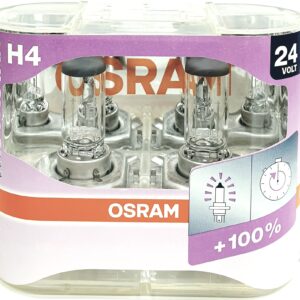 סט נורות H4 אוסרם 24V +100%