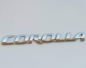 סמל טויוטה כיתוב COROLLA