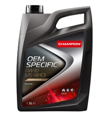 שמן מנוע 0W30 סינטטי CHAMPION OEM SPECIFIC 0W30 MS-BHDI