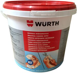 מטליות לחות מאושר מזון לניקוי כללי (90 יח') WURTH