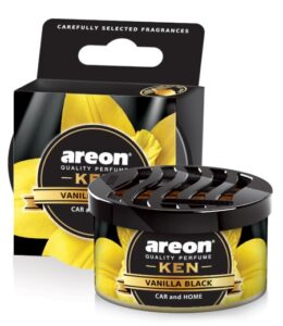 פחית ריח ונילה בלאק AREON AROMA KEN VANILLA BLACK
