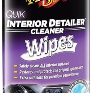 מגבונים לניקוי ושמירת פנים הרכב Meguiar's G13600  Quik Interior Detailer Cleaner Wipes