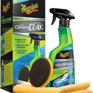 ערכת פלסטלינה קרמית + נוזל סיכוך MEGUIAR'S  Ceramic Clay Kit