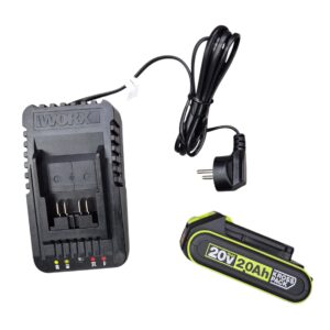 מטען מהיר 20V 2A  WORX WA3924 כולל סוללה 2AH