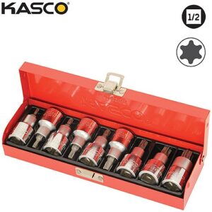 סט 9 בוקסות TORX הינע “1/2 KASCO