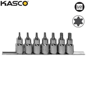 סט 7 בוקסות TORX פס מתכת הינע “1/2 KASCO