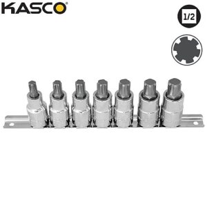 סט 7 בוקסות ריבה (RIBE) פס מתכת הינע 1/2 KASCO