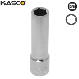 בוקסה עמוקה 6 פינות הינע “3/8 24 מ"מ KASCO