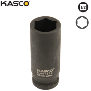 בוקסה שחורה עמוקה 6 פינות הינע “1/2 29 מ"מ KASCO