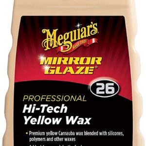 ווקס נוזלי צהוב Meguiar's M2616 Mirror Glaze Hi-Tech Yellow Wax