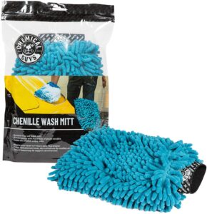 כפפת מיקרופייבר לשטיפת הרכב Chemical Guys Chenille Microfiber כחול