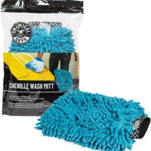 כפפת מיקרופייבר לשטיפת הרכב Chemical Guys Chenille Microfiber כחול