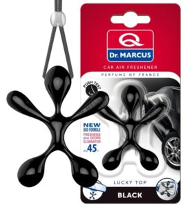 מפיץ ריח בובת תלייה בלאק אייס Dr. Marcus Lucky Top New Car Black