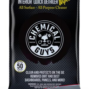 מגבונים לניקוי פנימי   Chemical Guys INNER CLEAN INTERIOR QUICK DETAILER & PROTECTANT CAR WIPES