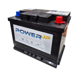 מצבר POWER UP עם 12 חודשי אחריות 60 אמפר לרכב אירופאי גבוה (ללא הרכבה)