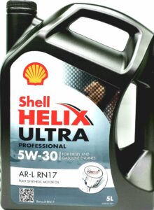 שמן מנוע SHELL HELIX ULTRA 5W30 AR-L RN17