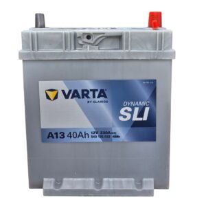 מצבר VARTA עם 24 חודשי אחריות 40 אמפר A13 עם קנט  (ללא הרכבה) פלוס צד ימין